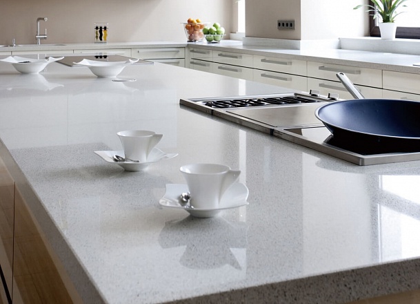 Кварцевый Агломерат SmartQuartz White Sand